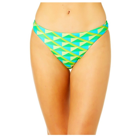 NWT Hurley Geo Rhythm Cheeky Back Pattern Bikini Bottom - Picture 1 of 6